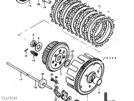 CLUTCH - GT200E 1979 (N) GENERAL EXPORT (E01)