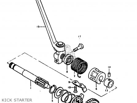 KICK STARTER - GT200E 1979 (N) GENERAL EXPORT (E01)