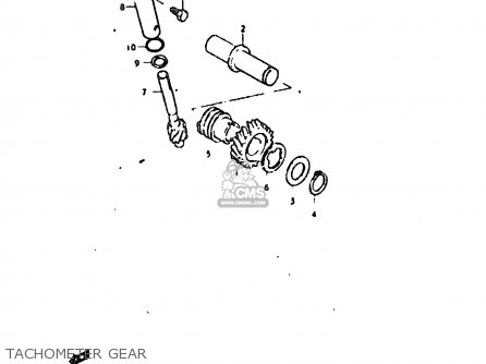 TACHOMETER GEAR - GT200E 1979 (N) GENERAL EXPORT (E01)