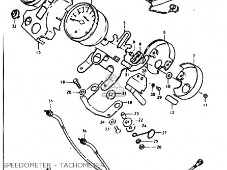 SPEEDOMETER - TACHOMETER - GT200E 1979 (N) GENERAL EXPORT (E01)