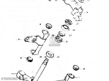 STEERING STEM - GT200E 1979 (N) GENERAL EXPORT (E01)