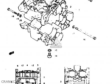 CRANKCASE - GT200E 1979 (N) GENERAL EXPORT (E01)