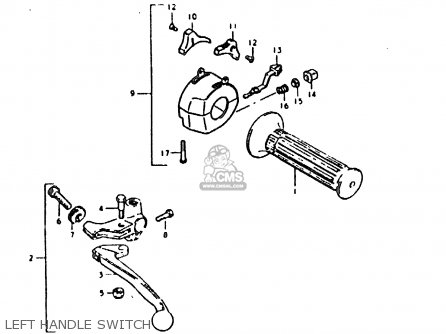 LEFT HANDLE SWITCH - GT200E 1979 (N) GENERAL EXPORT (E01)