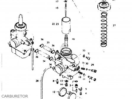 CARBURETOR - GT200E 1979 (N) GENERAL EXPORT (E01)