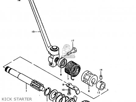 KICK STARTER - GT200E 1981 (X) (E01 E02 E06 E07 E09 E13 E21 E22 E24)