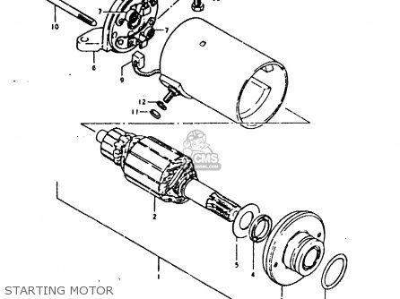 STARTING MOTOR - GT200E 1981 (X) (E01 E02 E06 E07 E09 E13 E21 E22 E24)