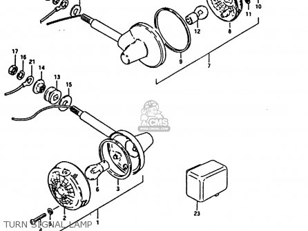 TURN SIGNAL LAMP - GT200E 1981 (X) (E01 E02 E06 E07 E09 E13 E21 E22 E24)