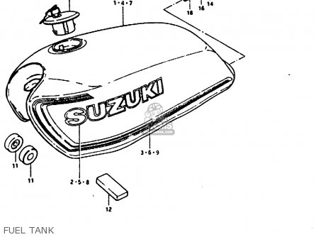 FUEL TANK - GT200E 1981 (X) (E01 E02 E06 E07 E09 E13 E21 E22 E24)