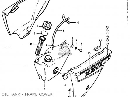 OIL TANK - FRAME COVER - GT200E 1981 (X) (E01 E02 E06 E07 E09 E13 E21 E22 E24)