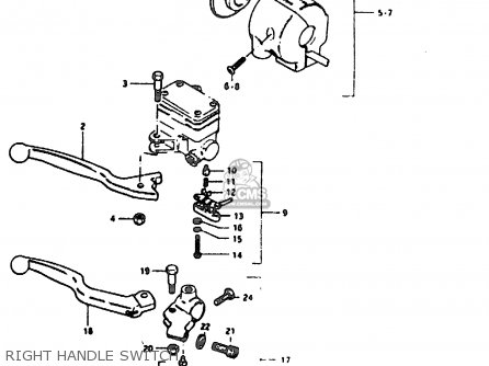 RIGHT HANDLE SWITCH - GT200E 1981 (X) (E01 E02 E06 E07 E09 E13 E21 E22 E24)
