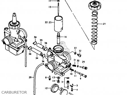 CARBURETOR - GT200E 1981 (X) (E01 E02 E06 E07 E09 E13 E21 E22 E24)