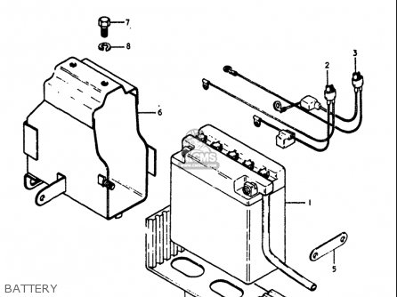 BATTERY - GT250 1973 1974 1975 1976 1977 (K) (L) (M) (A) (B) USA (E03)