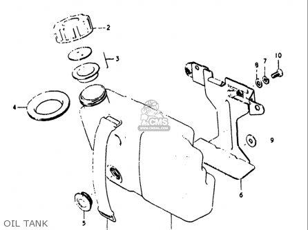 OIL TANK - GT250 1973 1974 1975 1976 1977 (K) (L) (M) (A) (B) USA (E03)