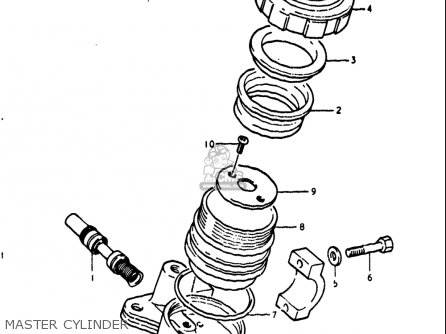 MASTER CYLINDER - GT250 1973 1974 1975 1976 1977 (K) (L) (M) (A) (B) USA (E03)