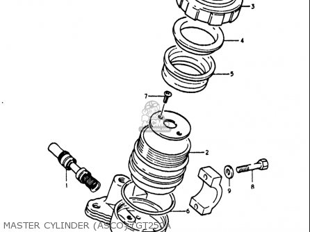 MASTER CYLINDER (ASCO) (GT250A - GT250 1973 1974 1975 1976 1977 (K) (L) (M) (A) (B) USA (E03)
