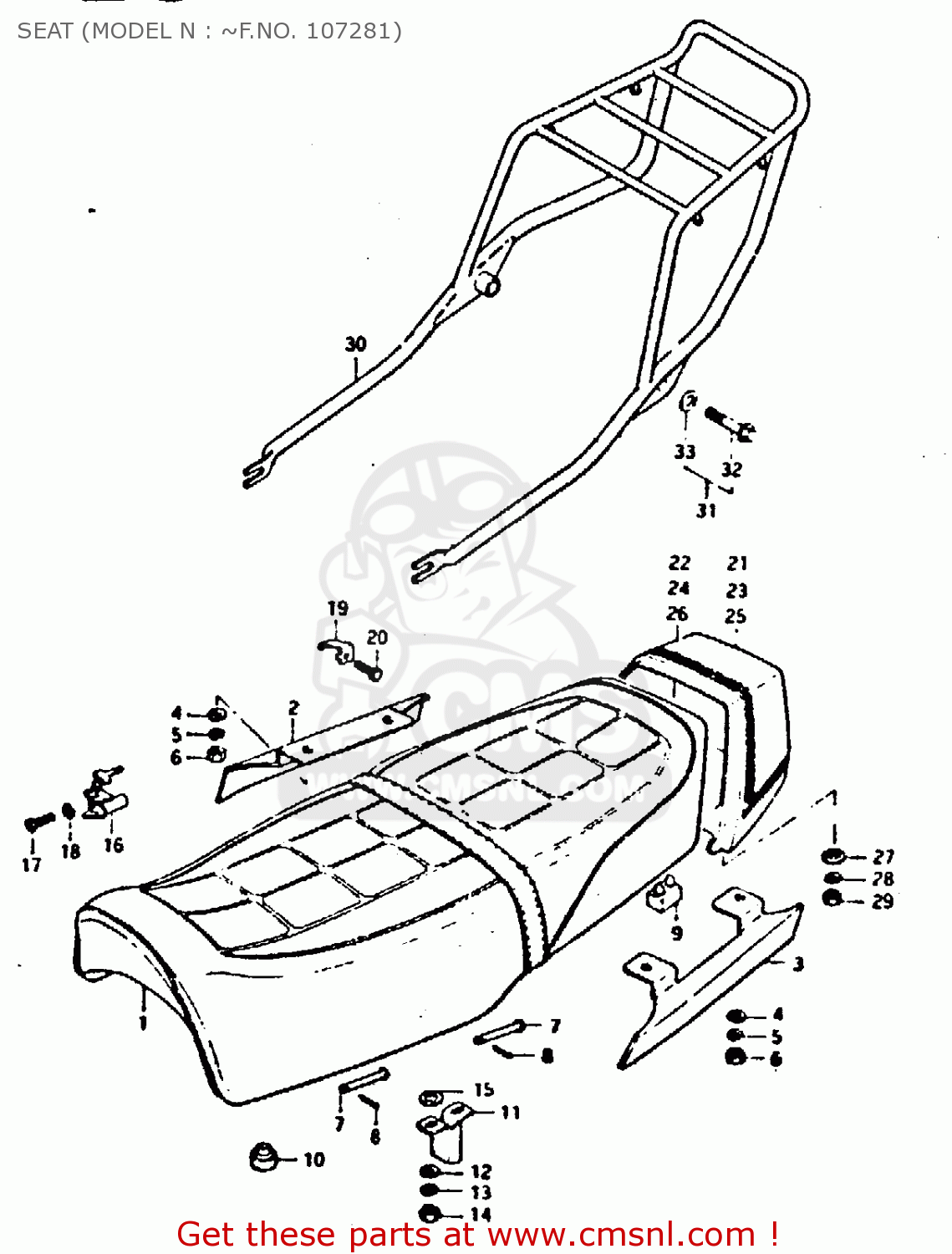 SEAT (MODEL N : ~F.NO. 107281) GT250 1979 (N) (E01 E02 E04 E06 E22 E24 E30 E4?)