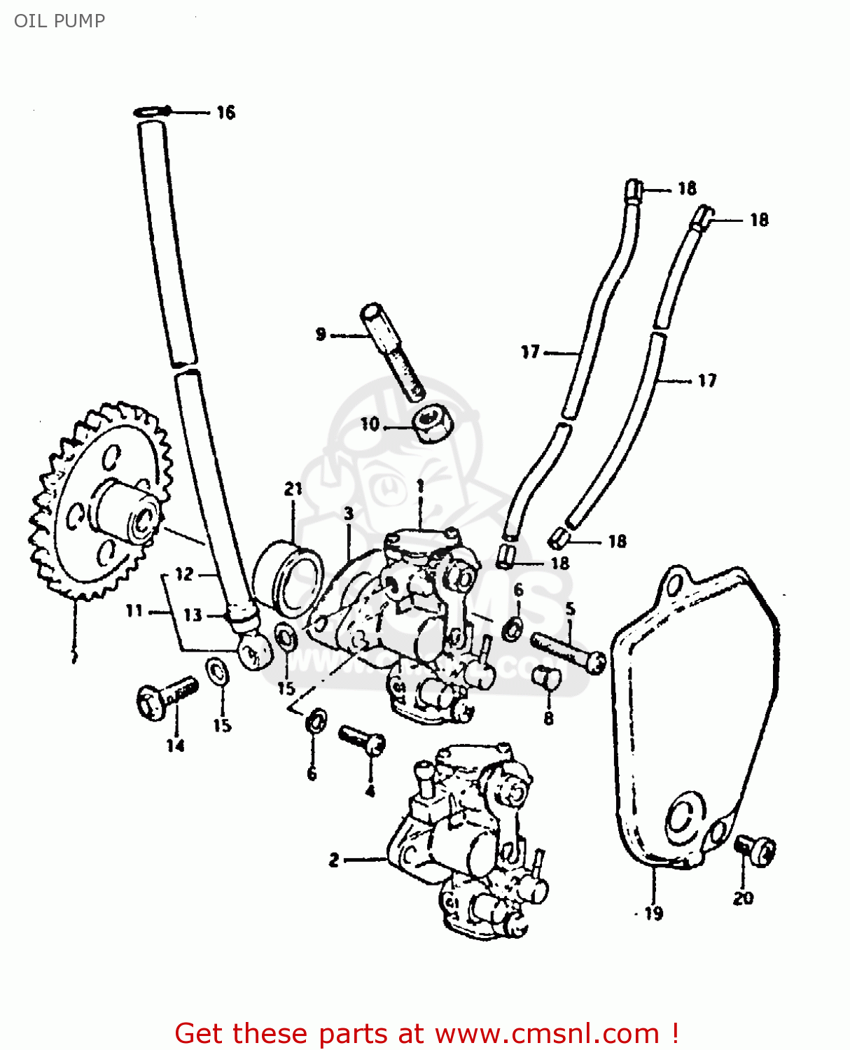 OIL PUMP GT250 1979 (N) (E01 E02 E04 E06 E22 E24 E30 E4?)