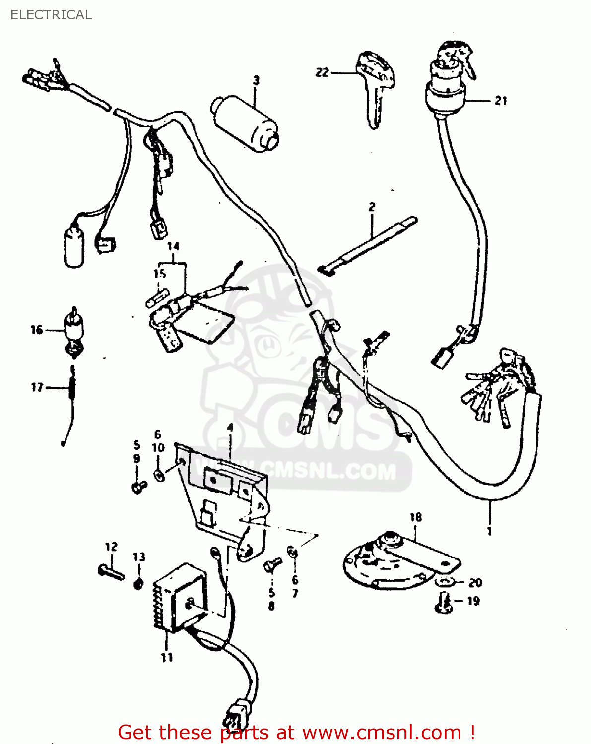 Suzuki GT250 1981 (X) (E01 E02 E04 E05 E06 E13 E22 E24 E30 E49 ...