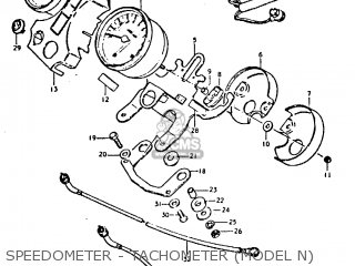 SPEEDOMETER - TACHOMETER (MODEL N) - GT250 1981 (X) (E01 E02 E04 E05 E06 E13 E22 E24 E30 E49)