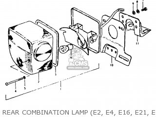 REAR COMBINATION LAMP (E2, E4, E16, E21, E25) - GT250 1981 (X) (E01 E02 E04 E05 E06 E13 E22 E24 E30 E49)