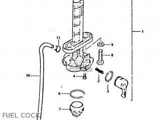 FUEL COCK - GT250 1981 (X) (E01 E02 E04 E05 E06 E13 E22 E24 E30 E49)