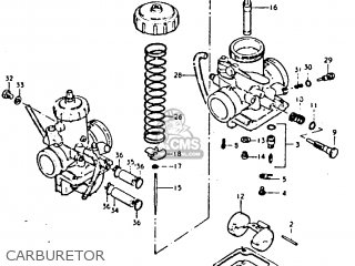 CARBURETOR - GT250 1981 (X) (E01 E02 E04 E05 E06 E13 E22 E24 E30 E49)