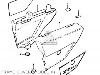 FRAME COVER (MODEL X) - GT250 1981 (X) (E01 E02 E04 E05 E06 E13 E22 E24 E30 E49)