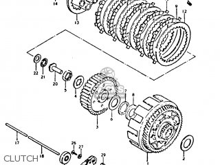 CLUTCH - GT250 1981 (X) (E01 E02 E04 E05 E06 E13 E22 E24 E30 E49)