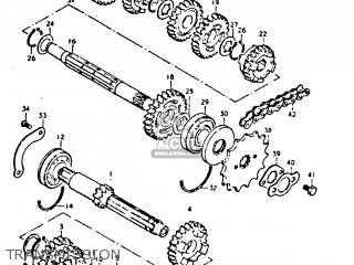 TRANSMISSION - GT250E 1979 (N) (E01 E02 E04 E16 E17 E18 E21 E22 E24 E30 E39)
