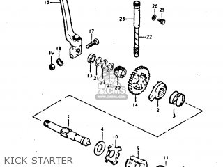 KICK STARTER - GT250E 1979 (N) (E01 E02 E04 E16 E17 E18 E21 E22 E24 E30 E39)