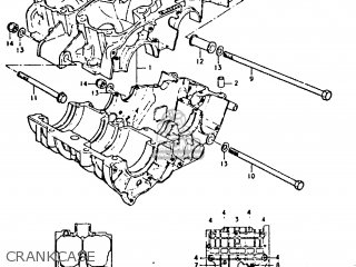 CRANKCASE - GT250E 1979 (N) (E01 E02 E04 E16 E17 E18 E21 E22 E24 E30 E39)