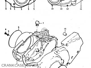 CRANKCASE COVER - GT250E 1979 (N) (E01 E02 E04 E16 E17 E18 E21 E22 E24 E30 E39)