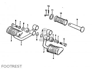 FOOTREST - GT250E 1979 (N) (E01 E02 E04 E16 E17 E18 E21 E22 E24 E30 E39)