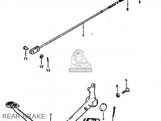 REAR BRAKE - GT250E 1979 (N) (E01 E02 E04 E16 E17 E18 E21 E22 E24 E30 E39)
