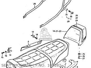 SEAT (MODEL N : F.NO. 107282~) - GT250E 1979 (N) (E01 E02 E04 E16 E17 E18 E21 E22 E24 E30 E39)
