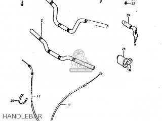 HANDLEBAR - GT250E 1979 (N) (E01 E02 E04 E16 E17 E18 E21 E22 E24 E30 E39)