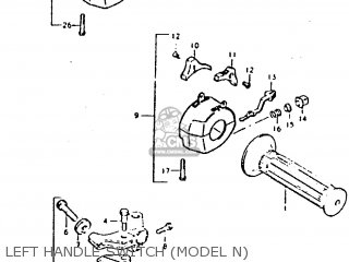 LEFT HANDLE SWITCH (MODEL N) - GT250E 1979 (N) (E01 E02 E04 E16 E17 E18 E21 E22 E24 E30 E39)