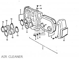AIR CLEANER - GT250E 1979 (N) (E01 E02 E04 E16 E17 E18 E21 E22 E24 E30 E39)