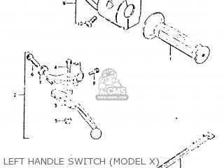 LEFT HANDLE SWITCH (MODEL X) - GT250E 1979 (N) (E01 E02 E04 E16 E17 E18 E21 E22 E24 E30 E39)