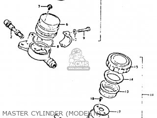 MASTER CYLINDER (MODEL N) - GT250E 1979 (N) (E01 E02 E04 E16 E17 E18 E21 E22 E24 E30 E39)