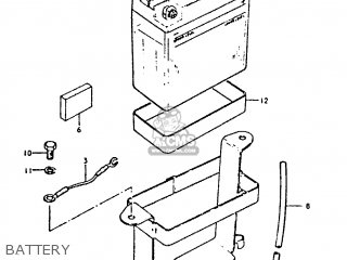 BATTERY - GT250E 1981 (X) (E01 E02 E04 E05 E16 E17 E18 E21 22 24 25 30 39)