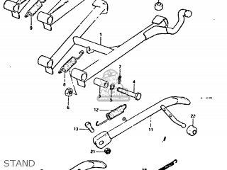 STAND - GT250E 1981 (X) (E01 E02 E04 E05 E16 E17 E18 E21 22 24 25 30 39)