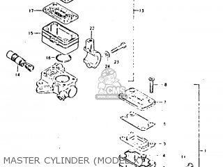 MASTER CYLINDER (MODEL X) - GT250E 1981 (X) (E01 E02 E04 E05 E16 E17 E18 E21 22 24 25 30 39)