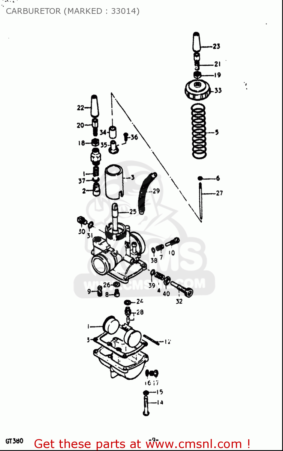 CARBURETOR (MARKED : 33014) GT380 1972 (J) USA (E03)