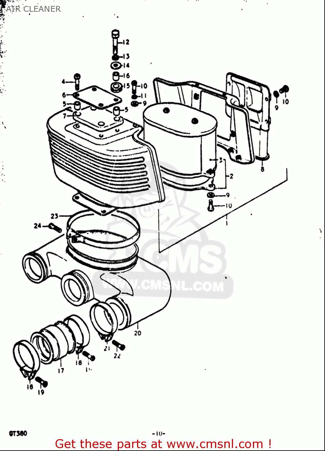 AIR CLEANER GT380 1972 (J) USA (E03)