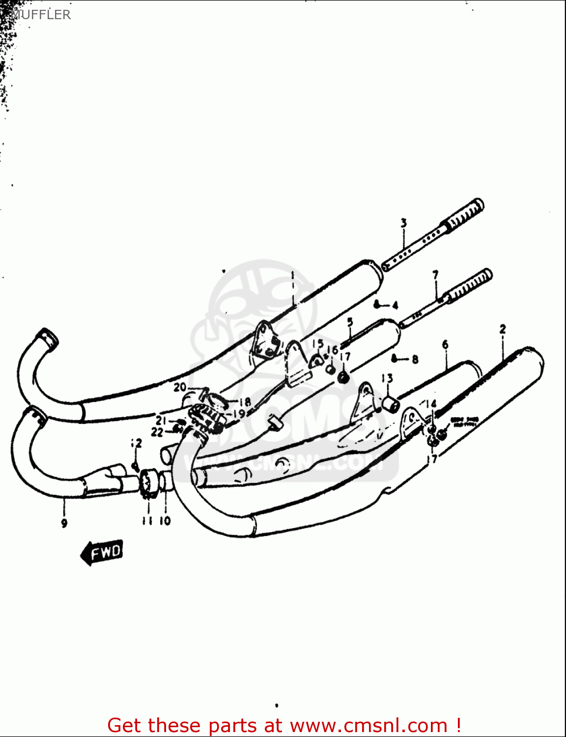 MUFFLER GT380 1972 (J) USA (E03)
