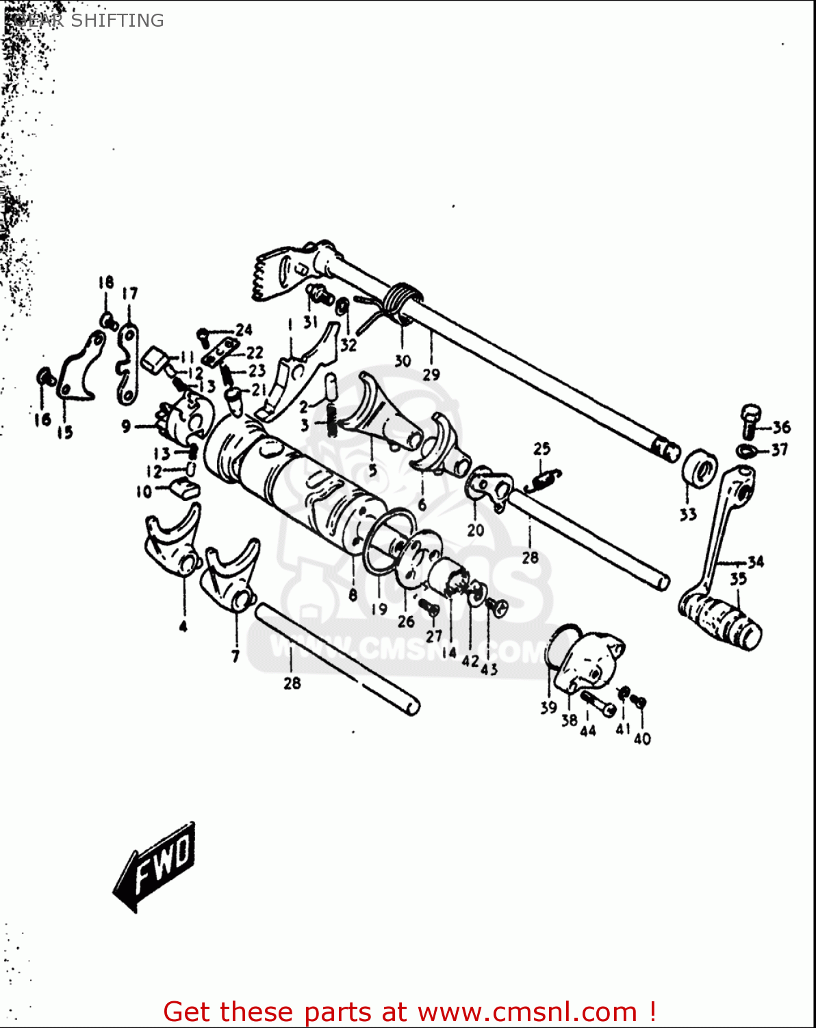 GEAR SHIFTING GT380 1972 (J) USA (E03)