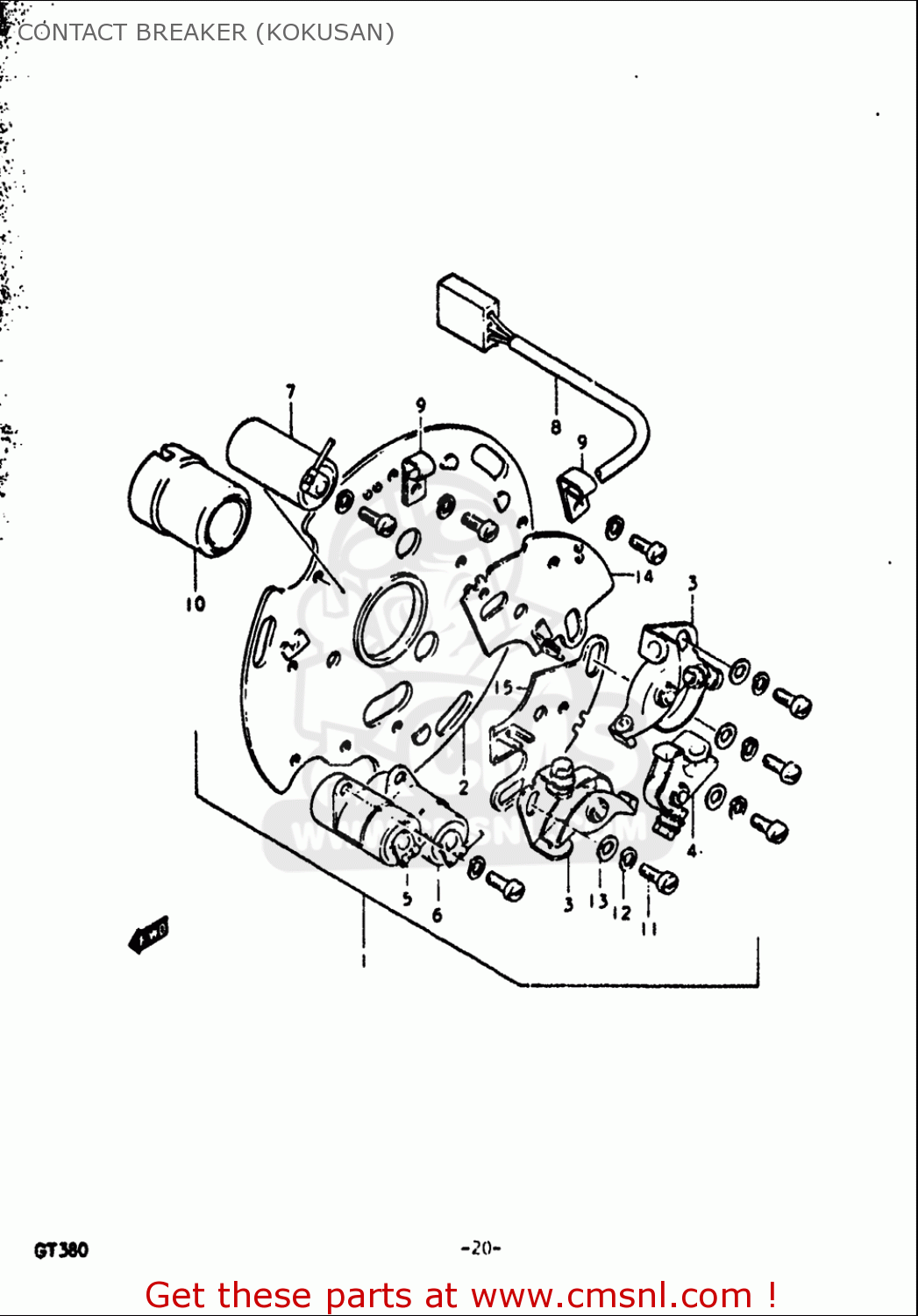 CONTACT BREAKER (KOKUSAN) GT380 1972 (J) USA (E03)