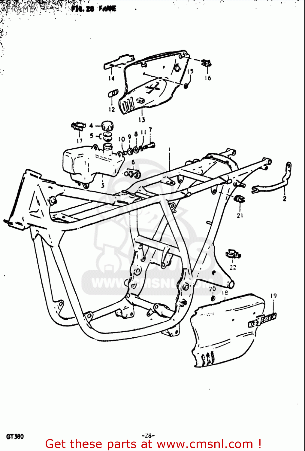 FRAME GT380 1972 (J) USA (E03)
