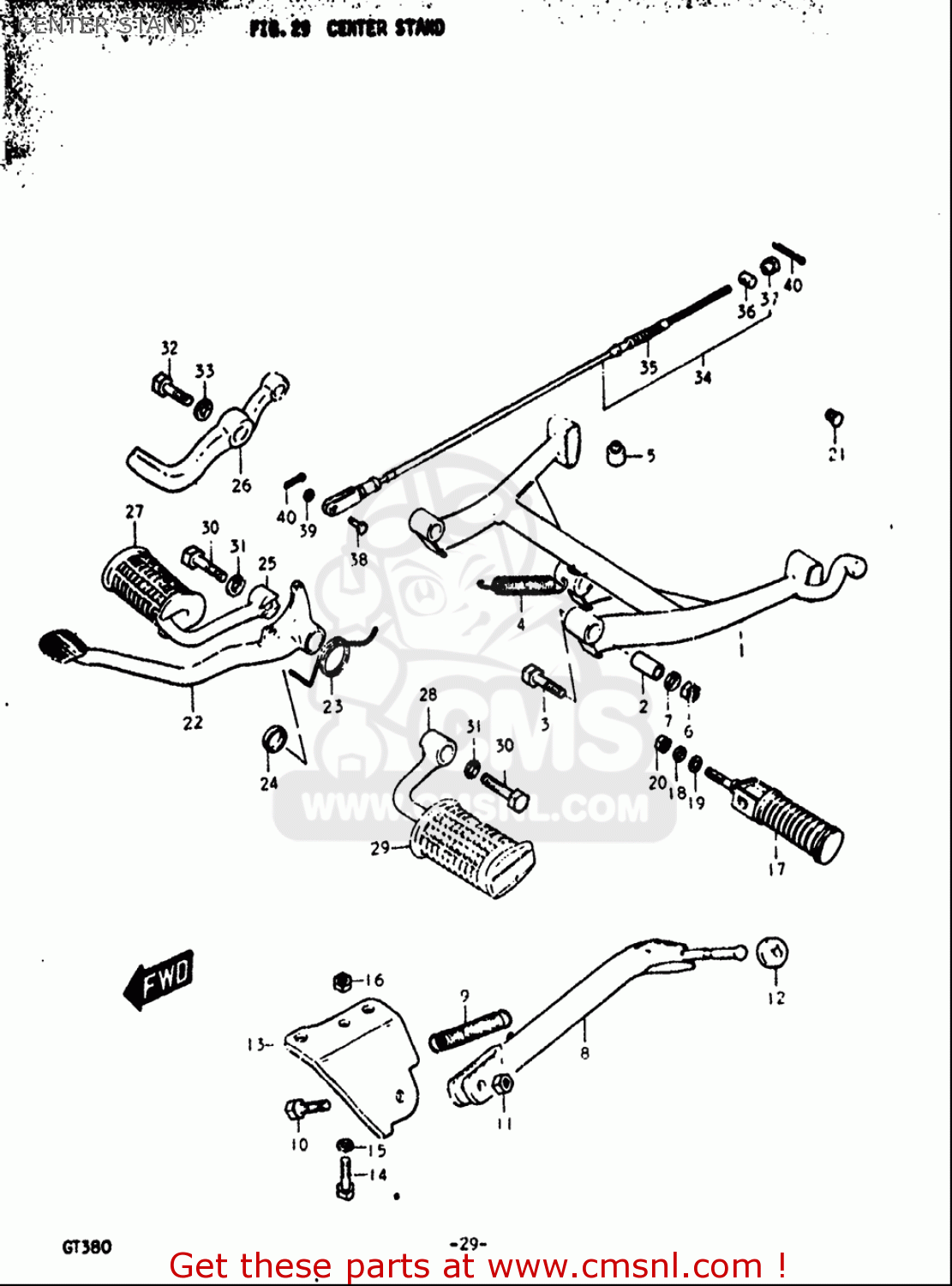 CENTER STAND GT380 1972 (J) USA (E03)